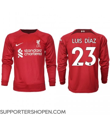 Liverpool Luis Diaz #23 Hemma Matchtröja 2022-23 Långärmad